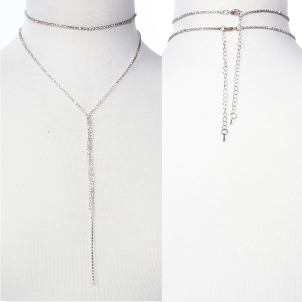 💋LAST 1💋JEWEL DROP CHOKER NECKLACE - Picture 2 of 4